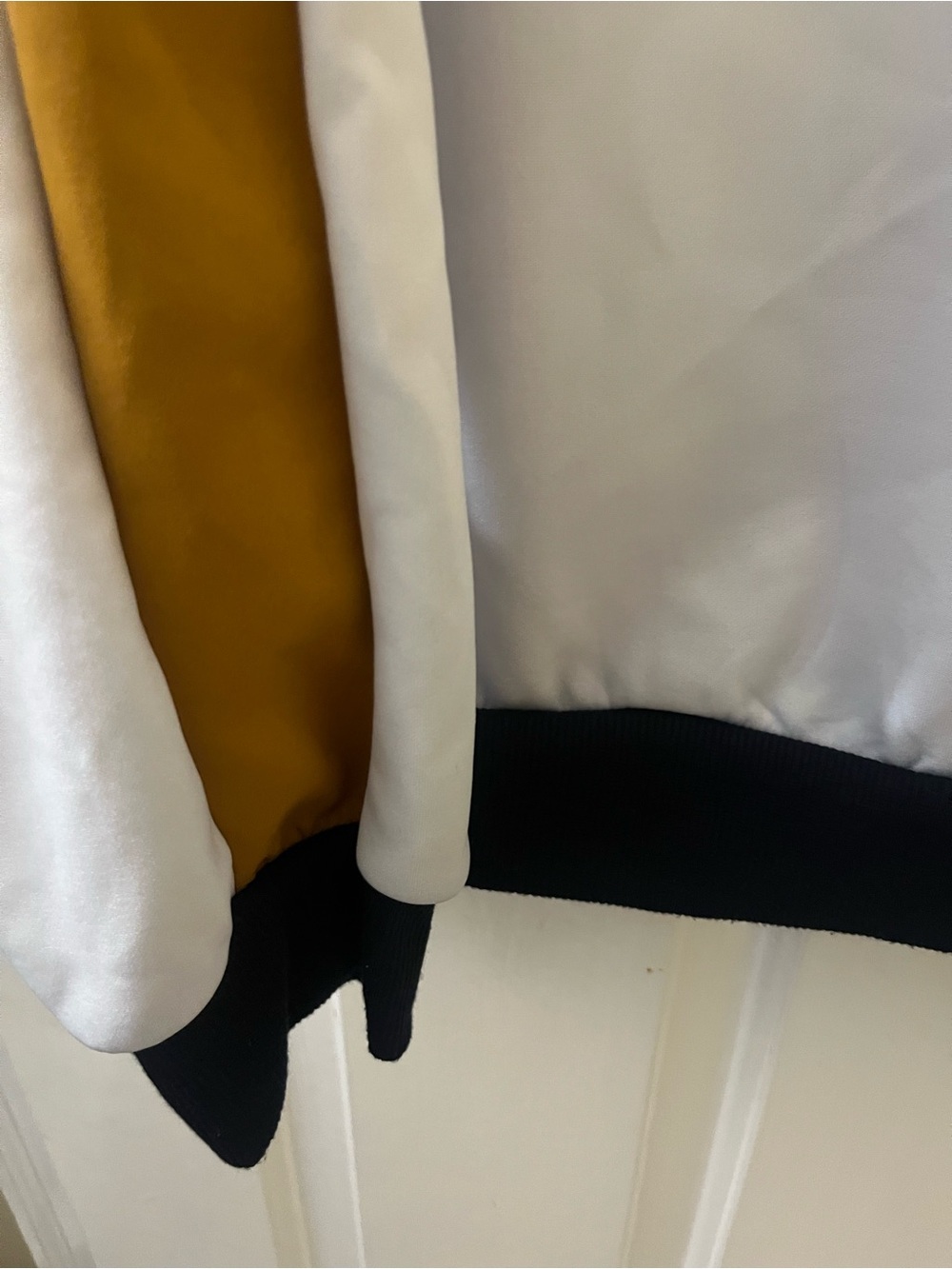 O.S.C. Company Navy Zip-Up Jacket with Mustard Shoulder Detail XL - Picture 5 of 7